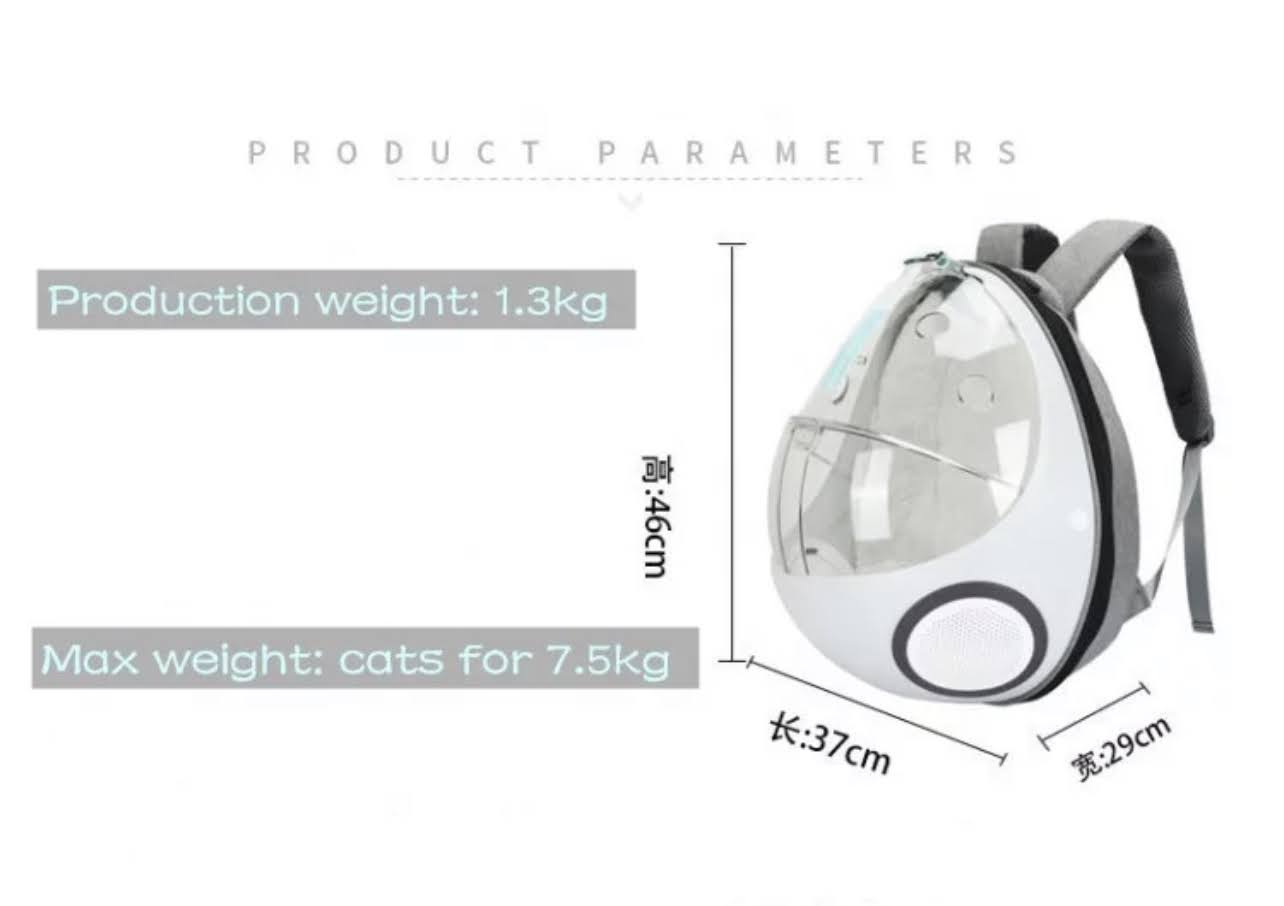 Egg Shell Pet Transport Backpack