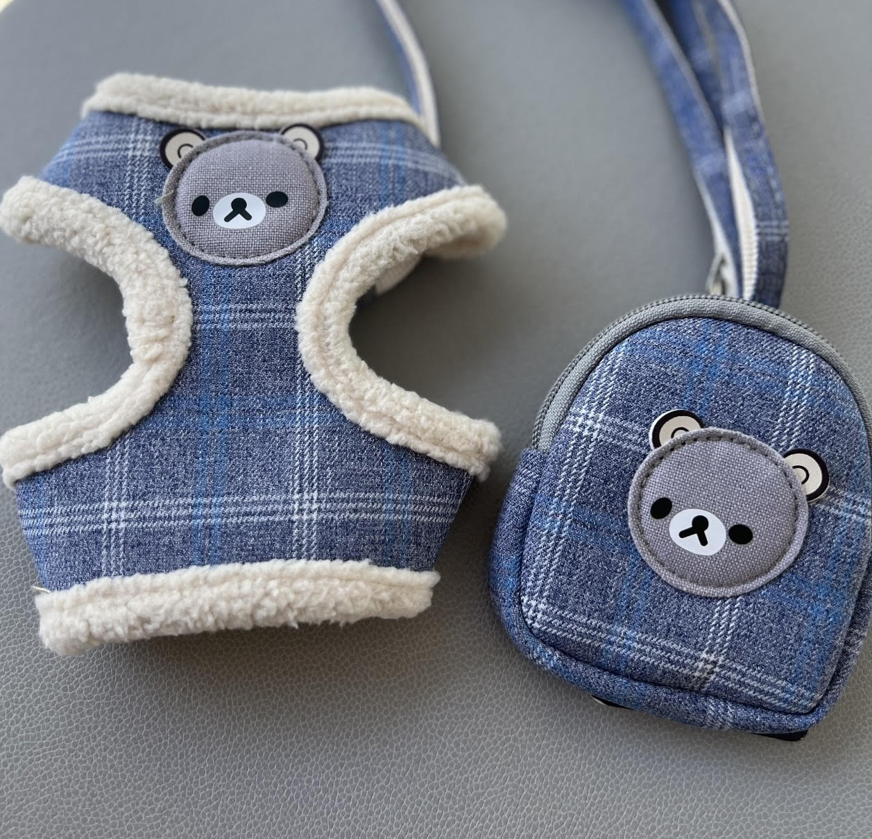 Blue Denim Bear Harness